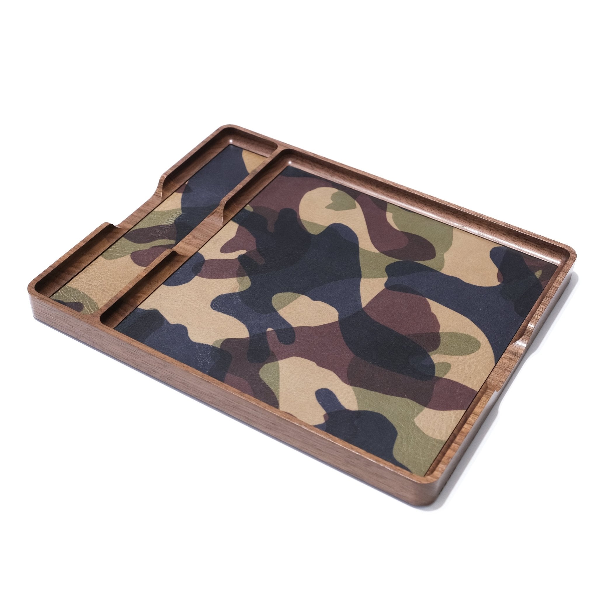 Camo Leather Valet Tray - Leander