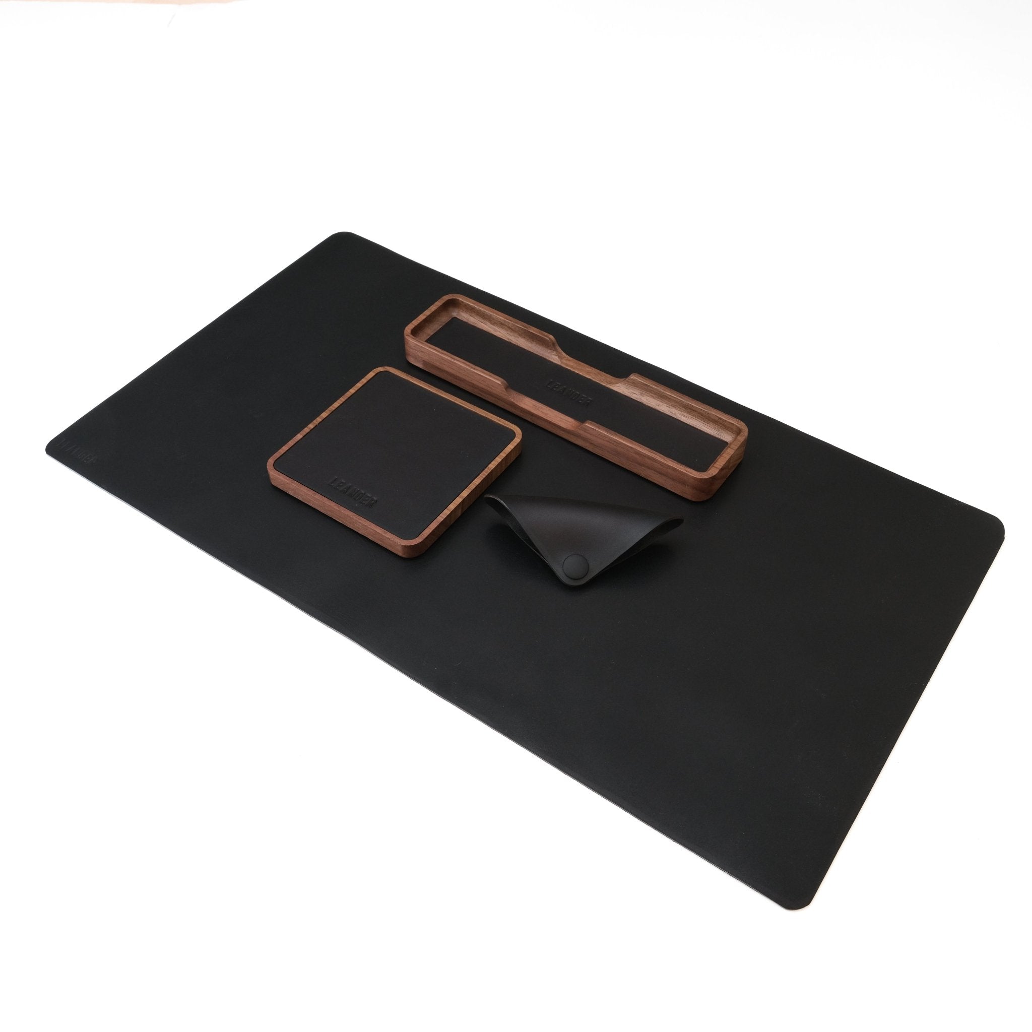 Black Leather Essentials Bundle - Leander